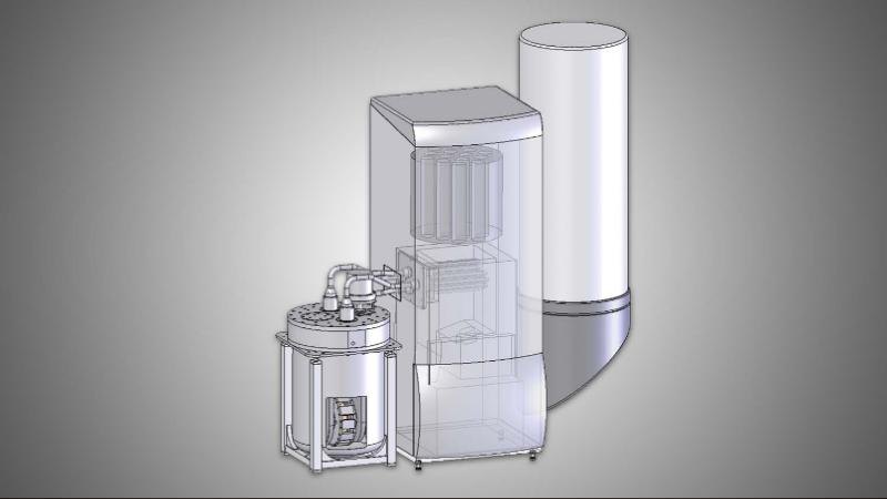 Mikro-BHKW mit Stirlingmotor und Pelletkessel